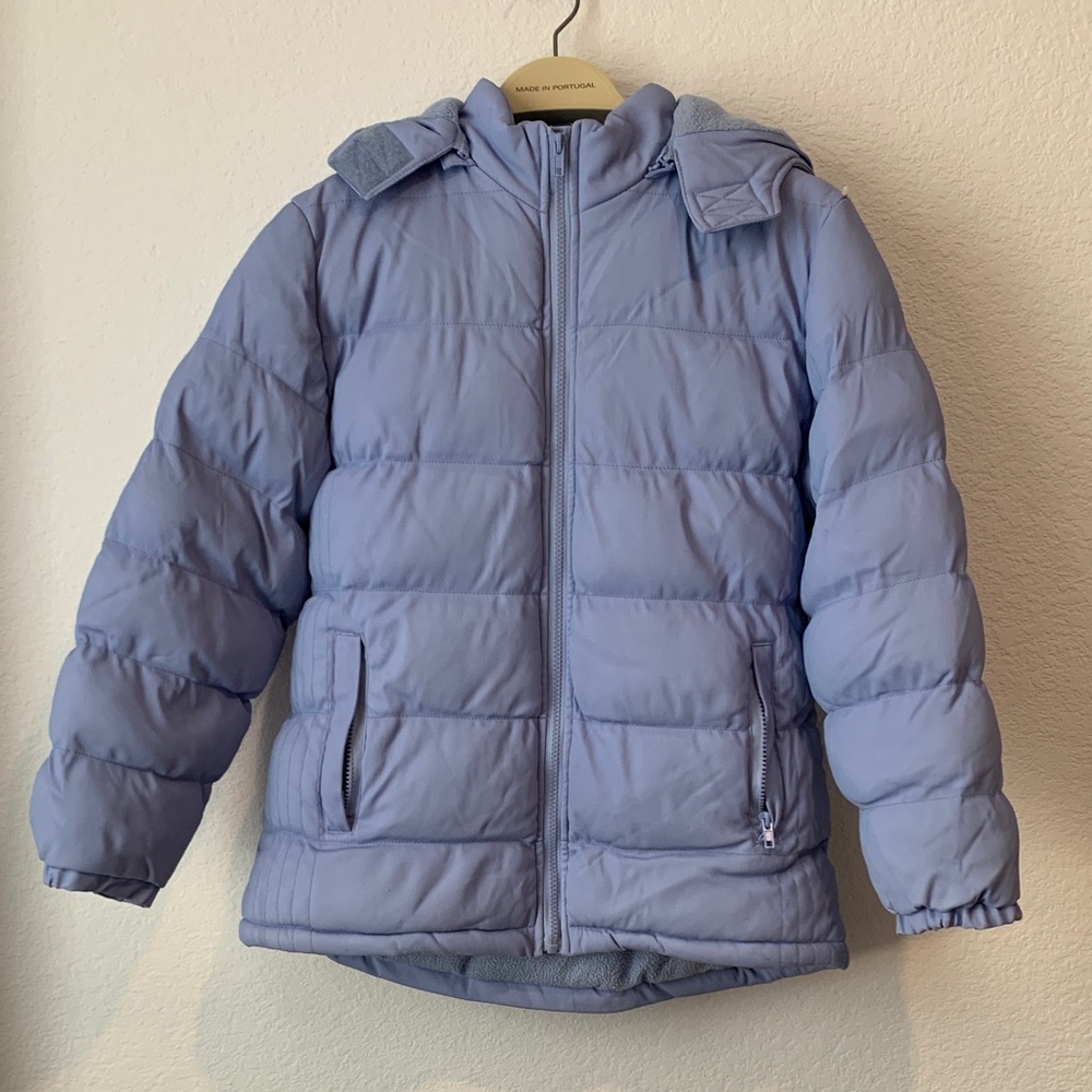 Kids Light Blue Puffer Jacket